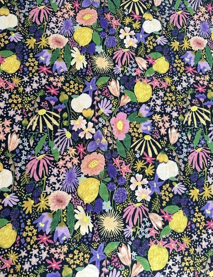 Kip & Co Meadow Black Floral Cotton Quilt Cover Queen Cotton Plus Pillowcases - image 2 of 4