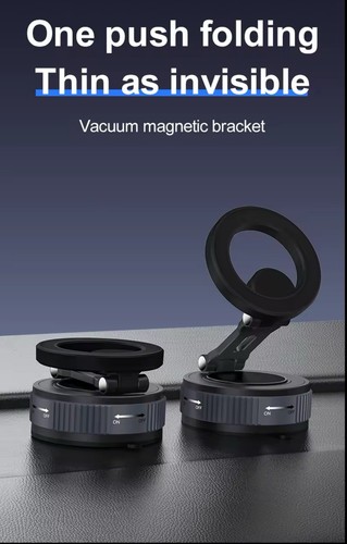 Upgraded 360 Adjustable Vacuum Magnetic Phone Holder - Suction Phone Mount - 第 5/6 張圖片