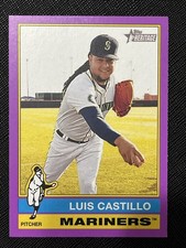 2025 TOPPS HERITAGE LUIS CASTILLO LIGHT PURPLE BORDER PARALLEL #173 MARINERS