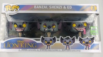 Funko Pop The Lion King Banzai, Shenzi & Ed 3pk Limited Edition ECCC Exclusive