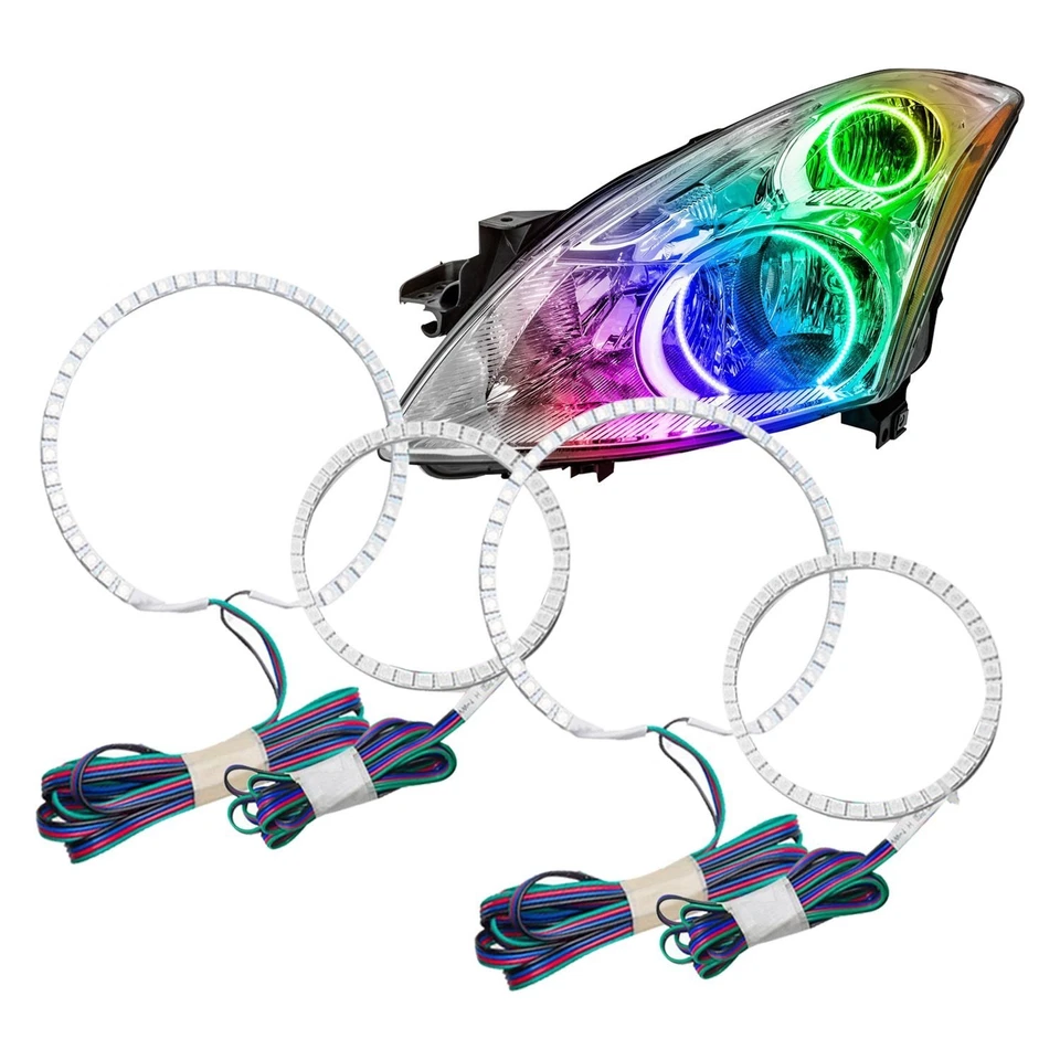 For Nissan Altima Sedan 2010-2012 ORACLE ColorSHIFT® Halo Light Kit 3945-504 - Imagem 2 de 4