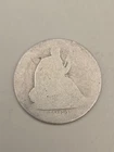 1864-S Seated Liberty Silver Half Dollar 50c