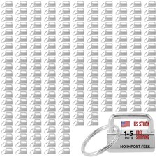 200 PCS 1 Inch Key Fob Hardware Kit with Split Ring, Keychain Hardware for Key