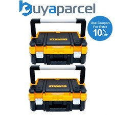 Dewalt DWST1-70704 TSTAK I Stackable Power Tool Organiser Accessory Box x 2