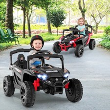 12V Kids Ride On Car Battery Powered Electric Remote Control LED Lights Music