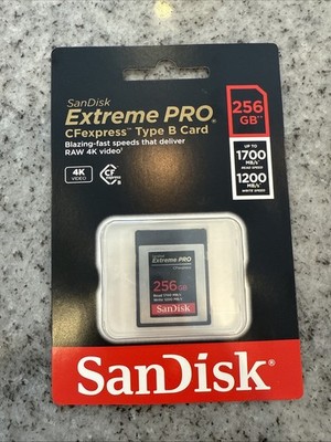 SanDisk Extreme PRO CFexpress Type B Card 256 GB