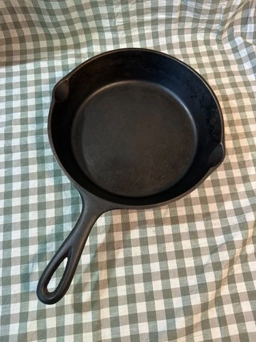 FULLY RESTORED VINTAGE Lodge #5 3 Notch Cast Iron Skillet Circa 1955-1965
