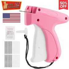 Stitch Gun for Clothing 6 Needles, 1000 Black  1000 White Micro Fasteners  Pink 