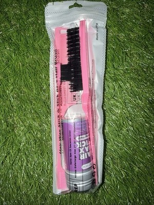 SWEET VIEW Hair Wax Stick & Slick Back Hair Brush for Tame Flyaways, Frizz,