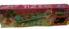 New Madd Gear Light-Up Rize 100Mm Folding Scooter-Blue / Pink -Great For Age 3+