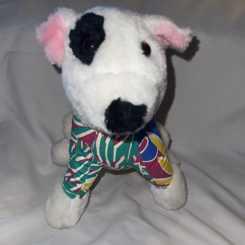 Vintage 1980's Spuds Mackenzie Dog Bud Light Plush Stuffed Hawaiian Shirt ACE