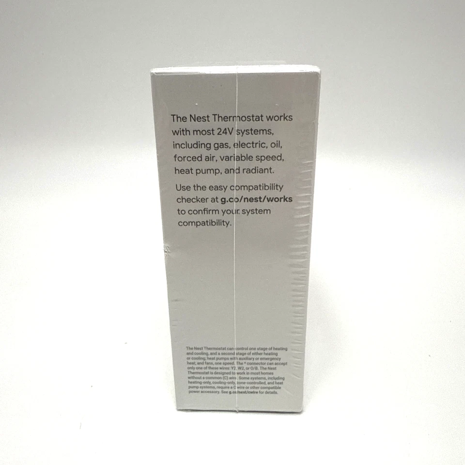 Google Nest Thermostat Model G4CVZ Color Snow Sealed - Image 2 of 4