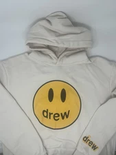 Drew House Cream Color Hoodie Sweatshirt (L)