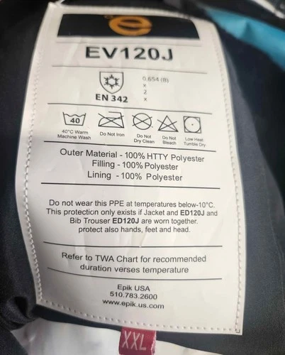 EV120J  Freezer Jacket Reflective image 2