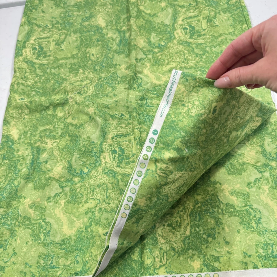 Tela zinnias verde abstracto wilmington estampados acolchado algodón 43x59 1,6 años Foto 4 de 4