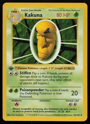 Kakuna 33/102 Base Set 1st Edition Shadowless