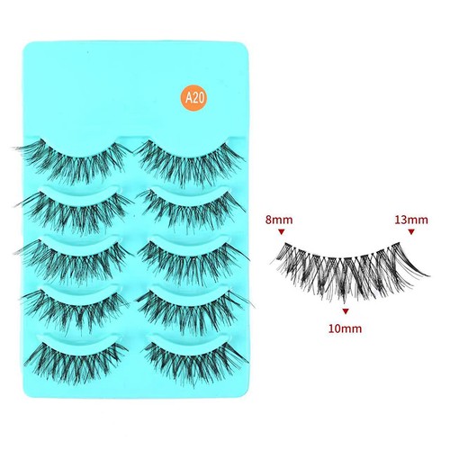 Künstliche Wimpern-Set zur Verlängerung für einen flauschigen, natürlichen Look - Photo 7/18