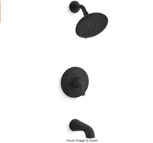KOHLER Cursiva Single-Handle 3-Spray Tub and Shower Faucet 1.75 GPM mis\sing