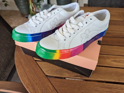 Size 9 - Converse Golf Le Fleur x One Star Ox Rainbow