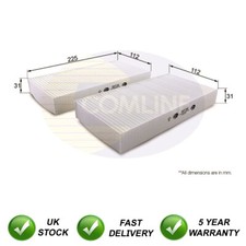 Cabin Filter SJR Fits Honda Civic 2000-2013 CR-V 2001-2007 + Other Models