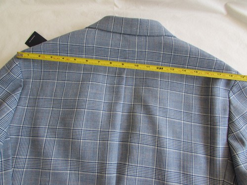 Stafford Men's Classic Fit Suit Jacket Blue Plaid Blazer Wool Blend Sz 44 SHORT - Picture 19 of 22