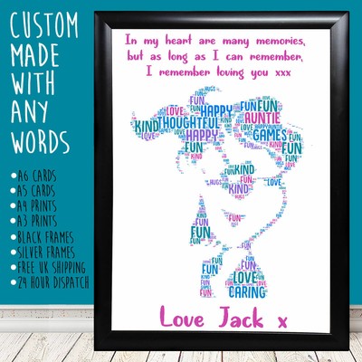 Personnalise Tante Tenant Neveux Ou Niece Cadeaux Noel Anniversaire Aunt Tatie Ebay