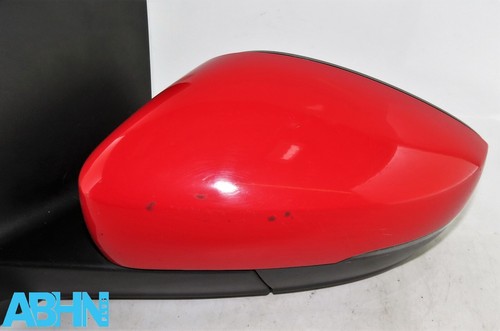 VW Polo 6R 09-14 Left Side Electric Heated Door Mirror 6R2857501AE Flash Red P3G - Picture 4 of 10