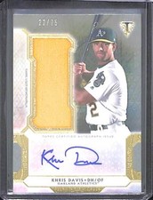 2018 Topps Triple Threads Relic Autograph #UAJR-KV  Khris Davis No 22 of 75