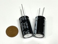2 Pack Electrolytic capacitor 6800UF 25v 105c 16mm x 30mm Radial G380