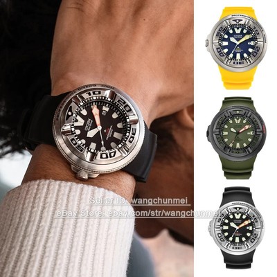 Men's Citizen Eco-Drive Black Dive Watch - Stainless Steel Band BJ8050-08E Dive
