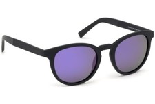 Timberland TB9128 05D Matte Black Round Mirror Polarized Sunglasses 53-21-145