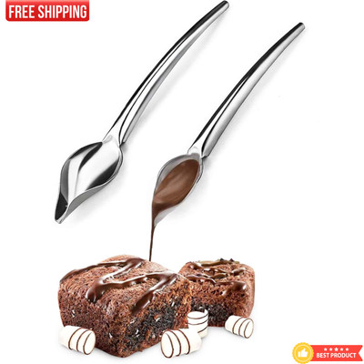 1 Stück Edelstahl Schokoladenlöffel Kuchen Backen Filter Löffel zum Backen Zum Selbermachen Werkzeug