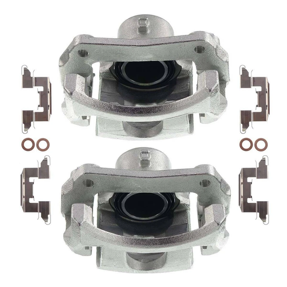 Par de pinzas de freno de disco delanteras con soporte para Ford Fiesta 2011 2012 2013-2019 Foto 2 de 4