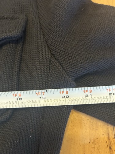 Ralph Lauren Women’s Sz XL Black Knit Sweater Cardigan Jacket Military Style EUC - Picture 17 of 21