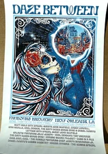 Original DAZE BETWEEN FESTIVAL Poster New Orleans LA 2024 AP SIGNED S/N #/15