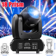 18Prisms Beam Moving Head LED Light 120W RGBW 8Gobo 8Color Disco DMX Stage Light