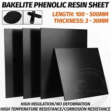 Bakelite Phenolic Resin Sheet Plate CNC Insulation Electrical Board Thick 3-30mm