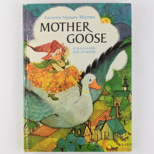 Mother Goose & The Ugly Duckling Vintage Pop-Up Books, Hallmark, Bedtime Stories - Foto 10 di 19