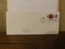 FIRST DAY ISSUE FOOTBALL STAMP CANTON OHIO 29 CENTS