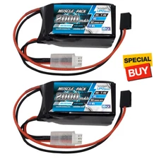 NHX Muscle Pack 2S 7.4V 2000mAh 5C RX Hump Receiver Lipo Battery (2)