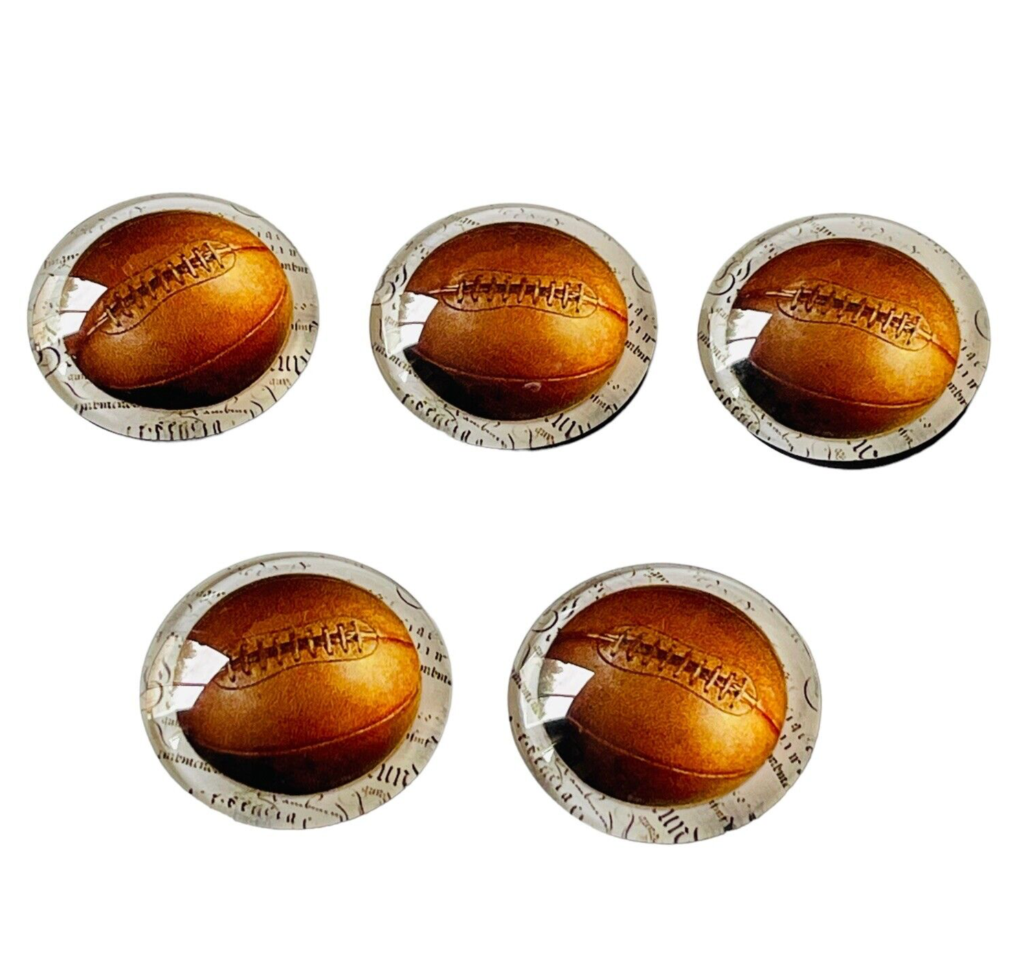 GANZ Basketball Refrigerator Fridge Lot 5 Pc Sport Themed Round