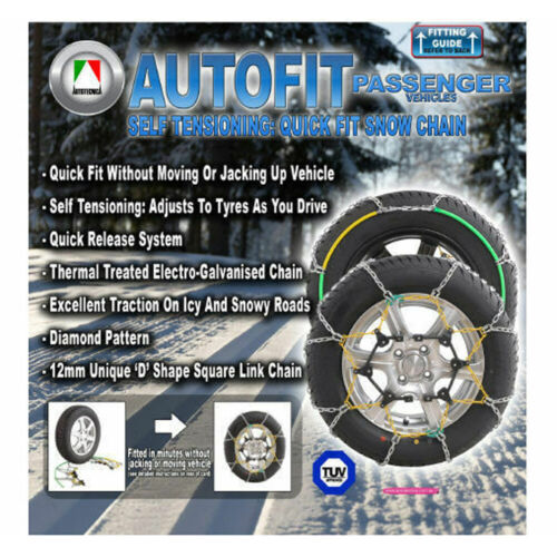 Autotecnica Snow Chain Kit for Passenger 215/70 R15 15 inch Tyres / Wheels CA110 - Picture 1 of 7
