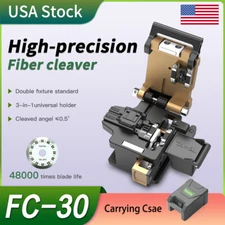 2 PCS Optic Fiber Cleaver TAWAA FC-30 Double Fixture Standard Holder w/Waste Bin