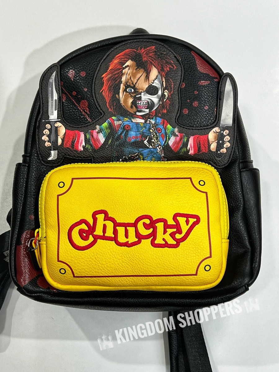 chucky mini backpack walmart Child's Play Amigo Mini-Backpack Adjustable shoulder straps and a sturdy top handle allow for your comfort Loungefly Child's Play Chucky Cosplay