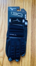 NUEVO NUEVO CON ETIQUETAS Guantes de Bateo de Béisbol Mizuno B-130 Guante - Nuevo con Etiquetas Para Hombres 2XL Negro XXL