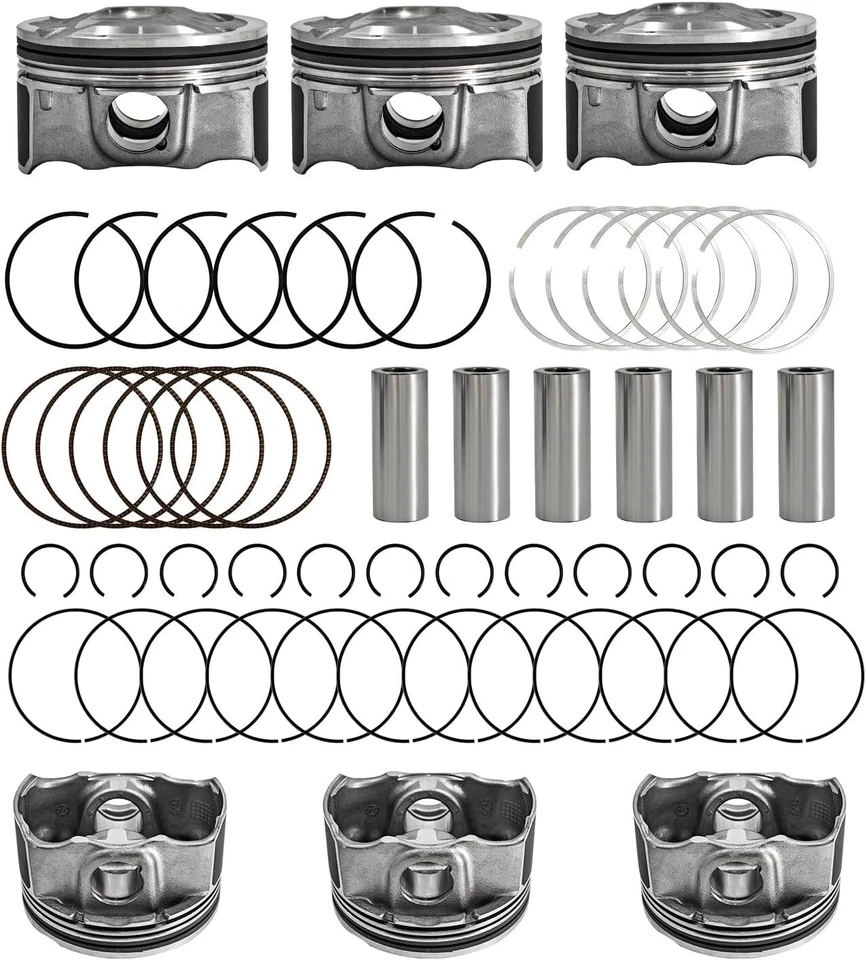 Engine Piston & Piston Ring Kit for 2011 2012 2014-2020 Kia Sedona 3.3L 3.5L - Imagem 2 de 4
