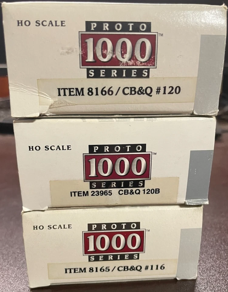 LIFE-LIKE PROTO 1000 HO - F3 Diesel Locomotive - ABA Set - Burlington - Image 2 of 4