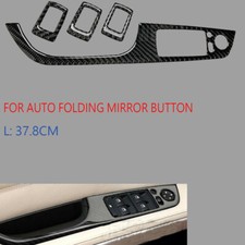 AUTO FOLDING MIRROR Window Switch Panel Carbon Fiber Sticker Fits 06-08 E90 A37
