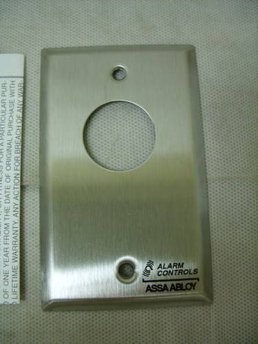 CONTROLES DE ALARMA - Placa de interruptor de llave de cilindro de mortaja MCK-4 P/O - Placa solo NOS - Imagen 4 de 8