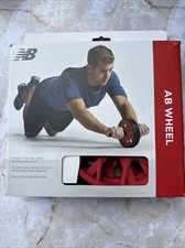 New Balance Ab Wheel Red/Black Lightweight Portable Core Strength Balance BNIB